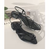 片手でラク履き！Tナローゴムストラップサンダル | futier land | 詳細画像26 