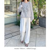 上品な透け感がオトナ可愛い。前後2Way花柄シフォンブラウス | futier land | 詳細画像9