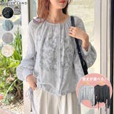 上品な透け感がオトナ可愛い。前後2Way花柄シフォンブラウス | futier land | 詳細画像1