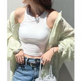 トレンド感と快適さあるカップ付きアメスリタンクトップ[品番