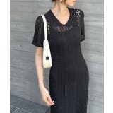 上品シルエット×涼しげデザイン。インナーキャミ付きマーメイドポロワンピース | futier land | 詳細画像18