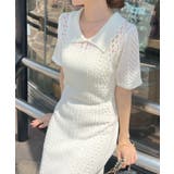 上品シルエット×涼しげデザイン。インナーキャミ付きマーメイドポロワンピース | futier land | 詳細画像10