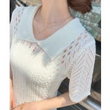 上品シルエット×涼しげデザイン。インナーキャミ付きマーメイドポロワンピース | futier land | 詳細画像11