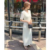 上品シルエット×涼しげデザイン。インナーキャミ付きマーメイドポロワンピース | futier land | 詳細画像13