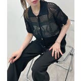 《ABYSアビス》ひんやり冷感！サラっと羽織れるメッシュショート丈サマーニットカ… | futier land | 詳細画像32 