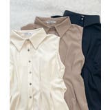 涼しげシーズンムード満点◎ウエストタックシフォンノースリーブシャツ | futier land | 詳細画像35 