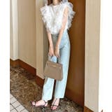 3WAY楽しめるシルエットのチュールドッキングTシャツ | futier land | 詳細画像24