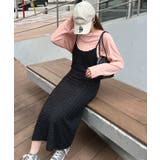 ブラック | やわらかく動きやすい。チビフリルキャミワンピース | futier land