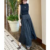 軽やかで上品な揺れ感。シルキーシフォンフレアスカート | futier land | 詳細画像16