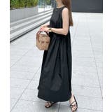 ブラック | 後ろ姿まで抜かりなく。バックリボンAラインワンピース | futier land