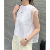 甘さと上品さをプラス。レイヤードシアーチュールノースリトップス | futier land | 詳細画像31