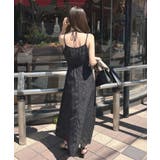 華やかな透け感が女性らしい。ジャガードフラワーキャミワンピース | futier land | 詳細画像23 