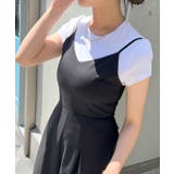 バックスタイルで差をつける。バックリボンキャミワイドオールインワン | futier land | 詳細画像13