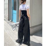 バックスタイルで差をつける。バックリボンキャミワイドオールインワン | futier land | 詳細画像10