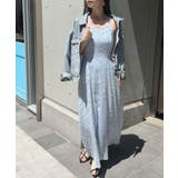 華やかな透け感が女性らしい。ジャガードフラワーキャミワンピース | futier land | 詳細画像27 