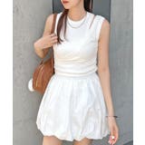 ホワイト | 大人かわいい。レイヤードリブタンクトップ | futier land