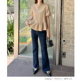 立体感のある華やかさ。バックWリボンウエストペプラムトップス | futier land | 詳細画像7
