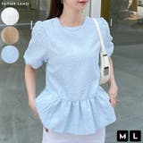 立体感のある華やかさ。バックWリボンウエストペプラムトップス | futier land | 詳細画像1