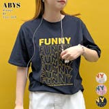 《ABYSアビス》目を惹く。FUNNYロゴプリント半袖Tシャツ | futier land | 詳細画像1 