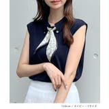 普段着からお仕事にも。スカーフタイ付ポロトップス | futier land | 詳細画像8 
