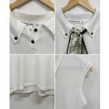 普段着からお仕事にも。スカーフタイ付ポロトップス | futier land | 詳細画像9 