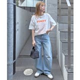 《ABYSアビス》目を惹く。FUNNYロゴプリント半袖Tシャツ | futier land | 詳細画像17 