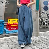 《ABYSアビス》他と被らない。ドット柄ワイドデニムパンツ | futier land | 詳細画像1