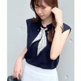 普段着からお仕事にも。スカーフタイ付ポロトップス | futier land | 詳細画像21 
