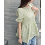 ポコポコ立体的なふんわりシルエット♪ ふくれジャガードペプラムブラウス | futier land | 詳細画像38 