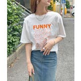 《ABYSアビス》目を惹く。FUNNYロゴプリント半袖Tシャツ | futier land | 詳細画像15 