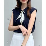 普段着からお仕事にも。スカーフタイ付ポロトップス | futier land | 詳細画像20 