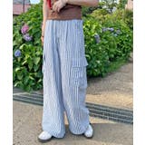 爽やかに目を惹く。ストライプカーゴパンツ | futier land | 詳細画像33