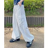 爽やかに目を惹く。ストライプカーゴパンツ | futier land | 詳細画像24