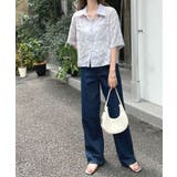 大人っぽく着こなす主役アイテム。半袖ジャガードフラワーシアーシャツ | futier land | 詳細画像36