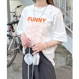 《ABYSアビス》目を惹く。FUNNYロゴプリント半袖Tシャツ | futier land | 詳細画像10 