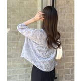 大人っぽく着こなす主役アイテム。半袖ジャガードフラワーシアーシャツ | futier land | 詳細画像22