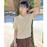 レトロな襟付きデザイン。サマーポロニット | futier land | 詳細画像13 