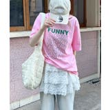 《ABYSアビス》目を惹く。FUNNYロゴプリント半袖Tシャツ | futier land | 詳細画像29 