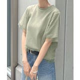 甘さと上品さをプラス。レイヤードシアーチュール半袖Tシャツ | futier land | 詳細画像26