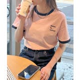 《ABYSアビス》配色が可愛い！コンパクトなワンポイント刺繍リンガーTシャツ | futier land | 詳細画像50 