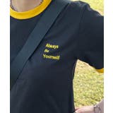 《ABYSアビス》配色が可愛い！コンパクトなワンポイント刺繍リンガーTシャツ | futier land | 詳細画像53 