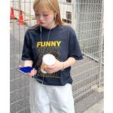 《ABYSアビス》目を惹く。FUNNYロゴプリント半袖Tシャツ | futier land | 詳細画像34 