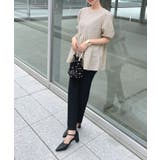 ポコポコ立体的なふんわりシルエット♪ ふくれジャガードペプラムブラウス | futier land | 詳細画像33 