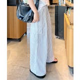 爽やかに目を惹く。ストライプカーゴパンツ | futier land | 詳細画像12