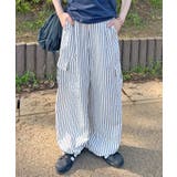 爽やかに目を惹く。ストライプカーゴパンツ | futier land | 詳細画像20