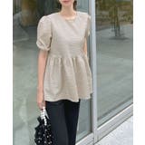 ポコポコ立体的なふんわりシルエット♪ ふくれジャガードペプラムブラウス | futier land | 詳細画像37 