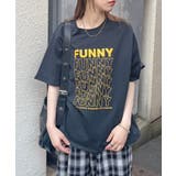 《ABYSアビス》目を惹く。FUNNYロゴプリント半袖Tシャツ | futier land | 詳細画像38 