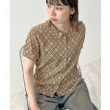 ライトベージュ | 《ABYSアビス》コーデが華やぐ。チェック柄丸襟ブラウス | futier land