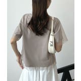 甘さと上品さをプラス。レイヤードシアーチュール半袖Tシャツ | futier land | 詳細画像20