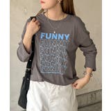 《ABYS》1枚で映える存在感ロングT。 FUNNYロゴプリント長袖Tシャツ | futier land | 詳細画像21